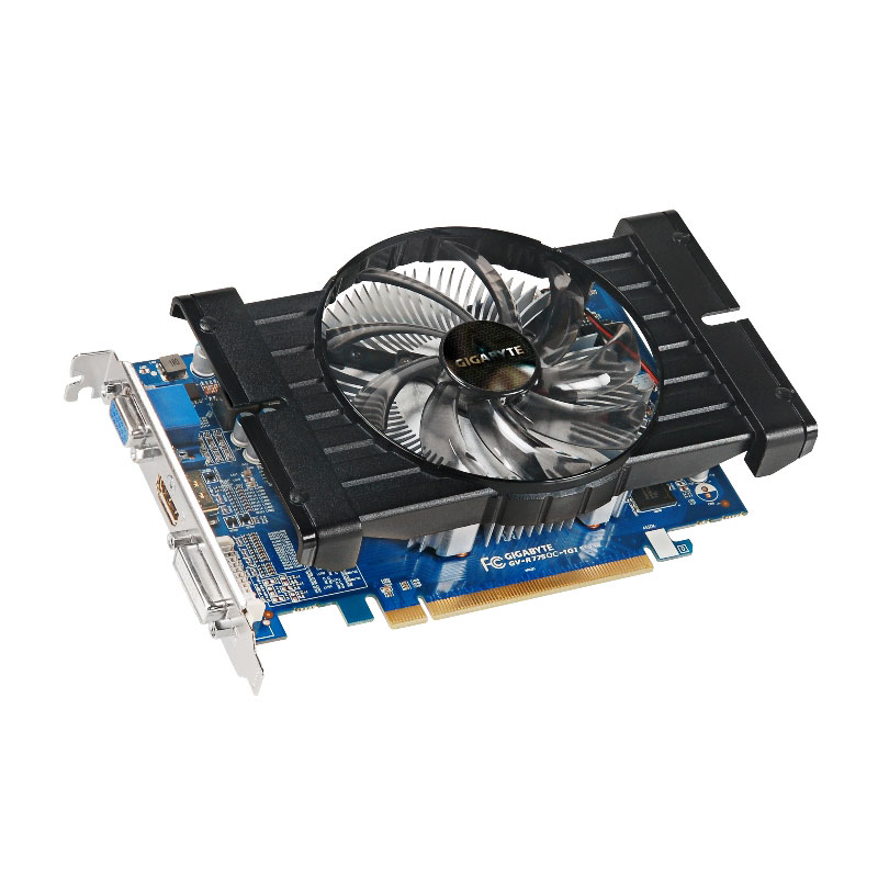 Gigabyte Radeon HD 7750 AMD Graphics Card 1GB LN43579 GVR775OC1GI