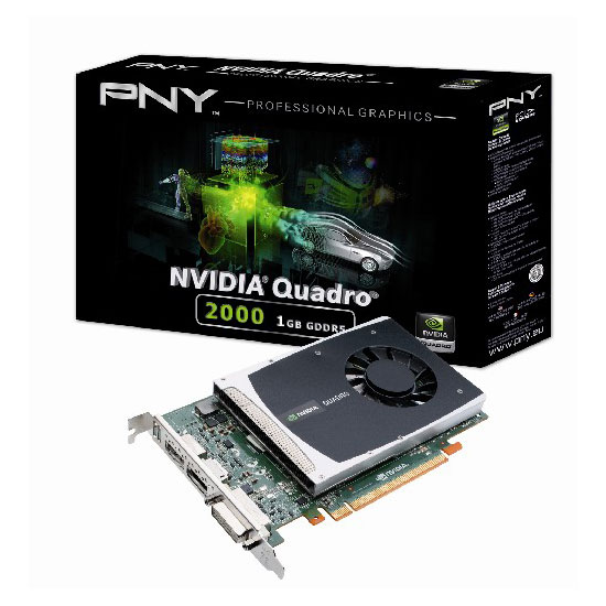 1GB PNY NVIDIA Quadro 2000 Graphics Card VCQ2000PB LN44712 SCAN UK
