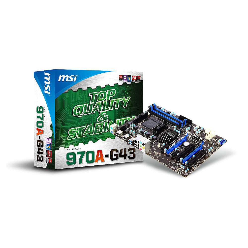 MSI 970AG43 ATX Motherboard with USB 3.0 LN49203 SCAN UK