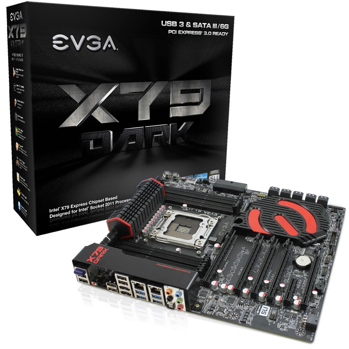 X79 Dark Intel S2011 EVGA EATX Motherboard LN52964 150SEE789KR