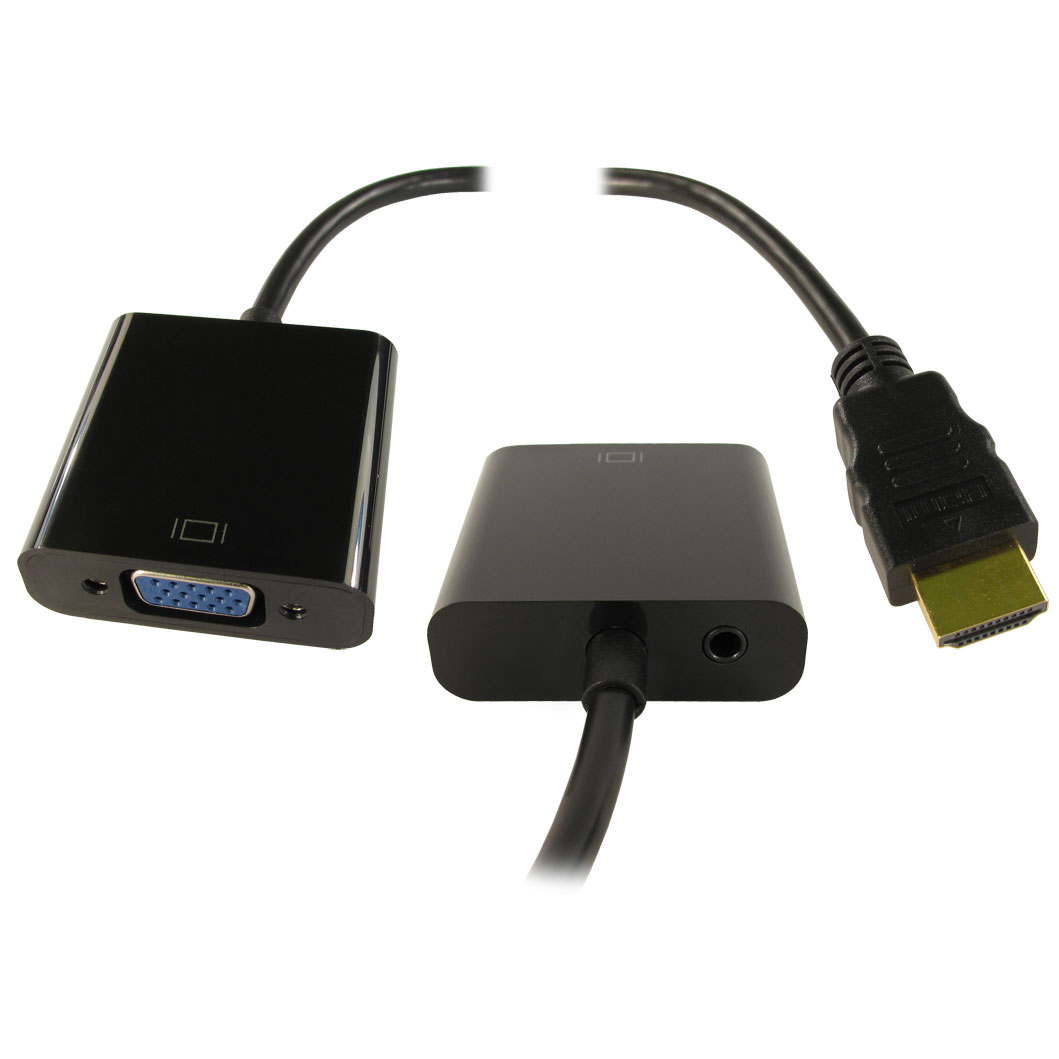 Newlink HDMI To VGA Adaptor with Audio LN56248 NLHDMIHSV02 SCAN UK