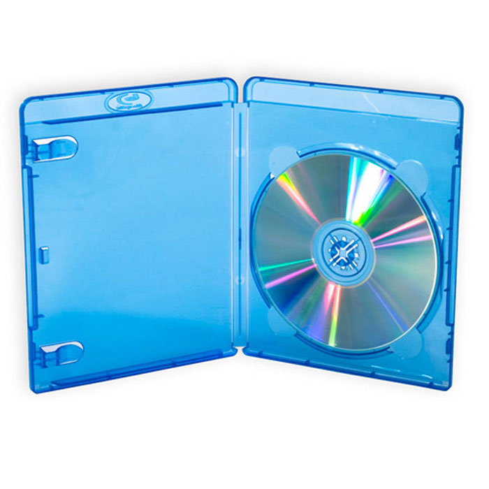 100pcs Amaray BluRay 14mm Single Media Case Holds One BluRay/DVD/CD