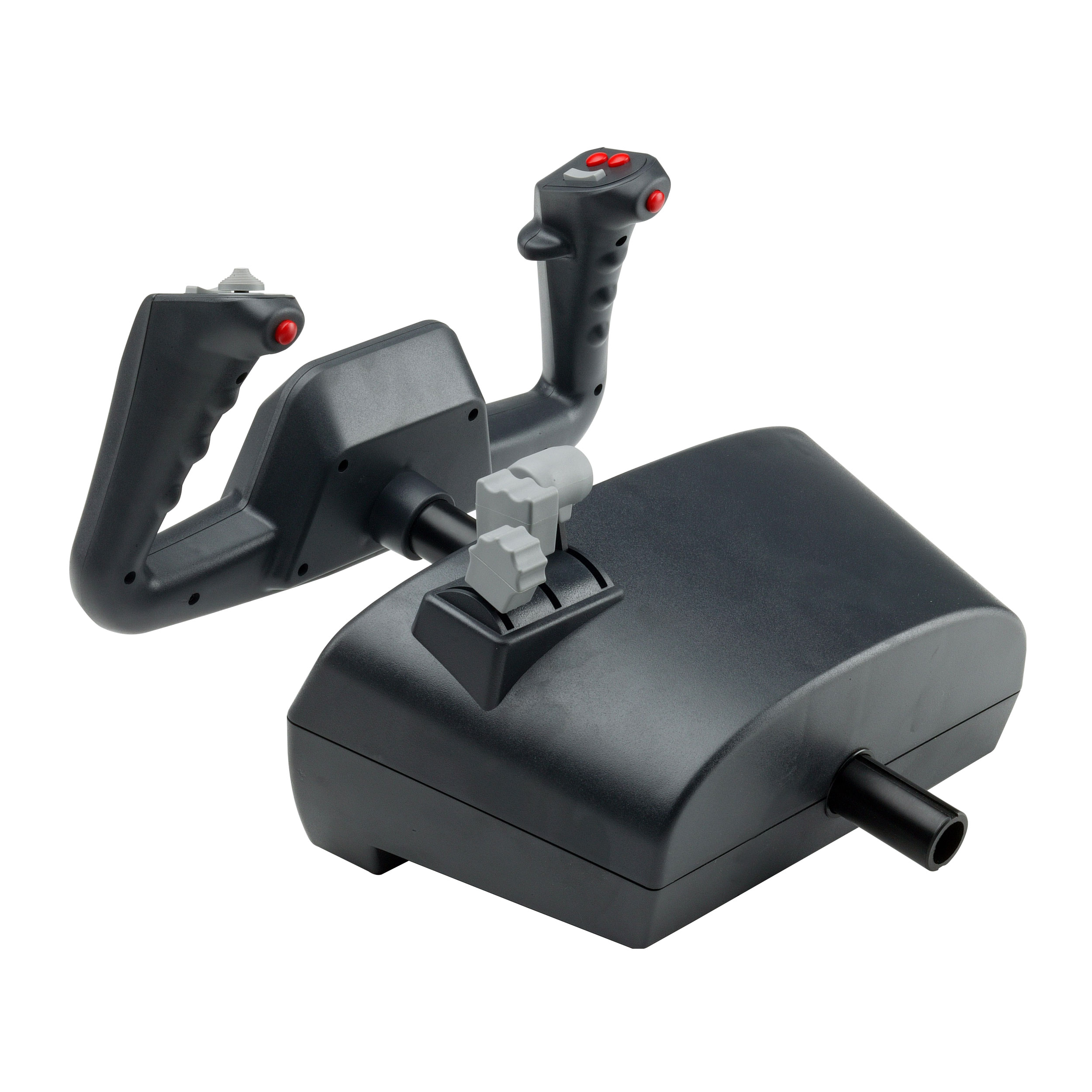 Flight Sim Yoke with Rudder and Throttle for PC fr om CH Products 200615 LN58845 SCAN UK