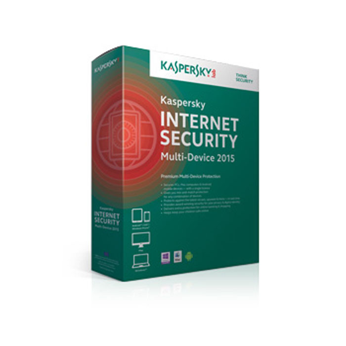 Kaspersky Security 2015, 5 User 1 Year Retail DVD Box UK