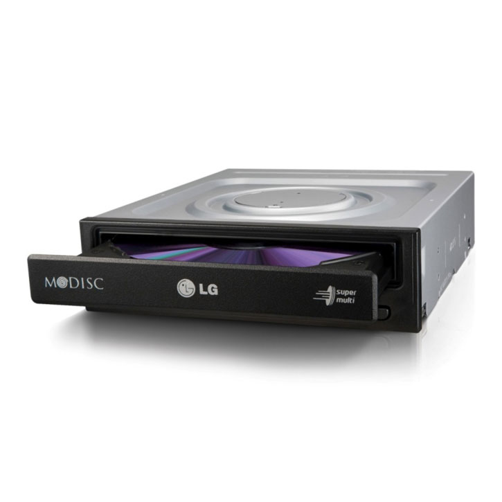 LG 24 Speed SATA Internal DVD±RW Super Multi & MDISC Writer Black OEM