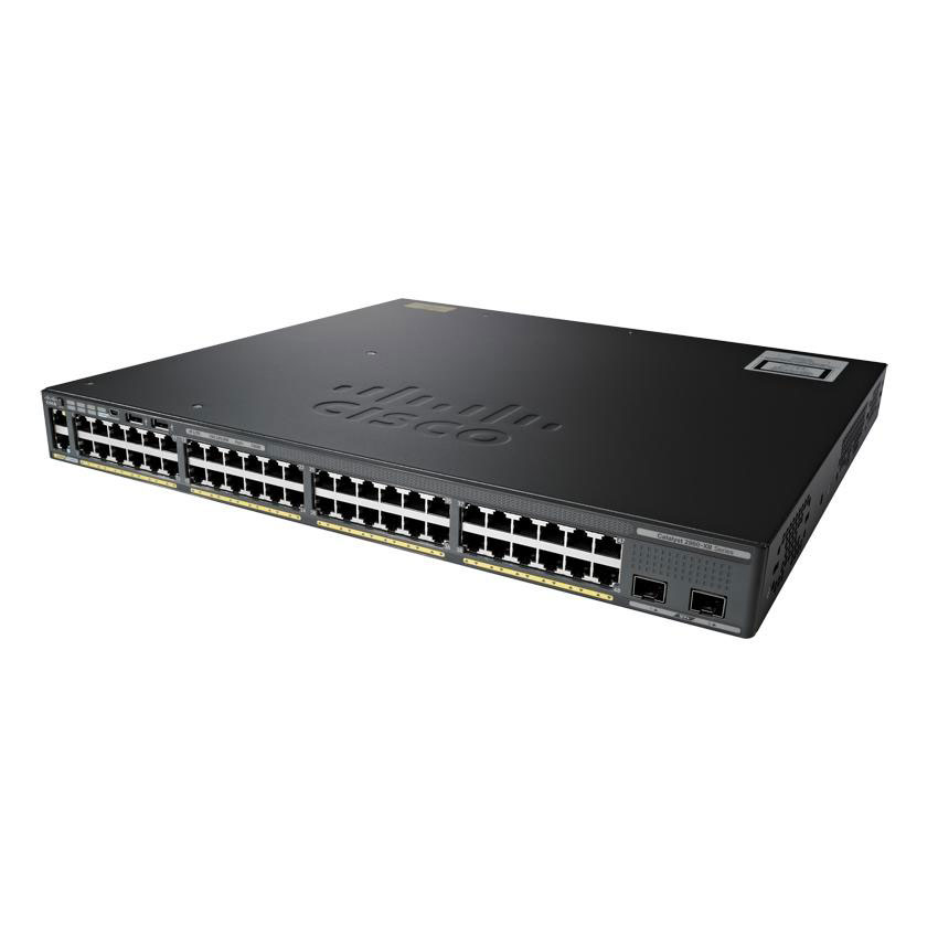 48 Port Managed Switch with 2x 10 Gigabit SFP+ from Cisco LN65080 WS