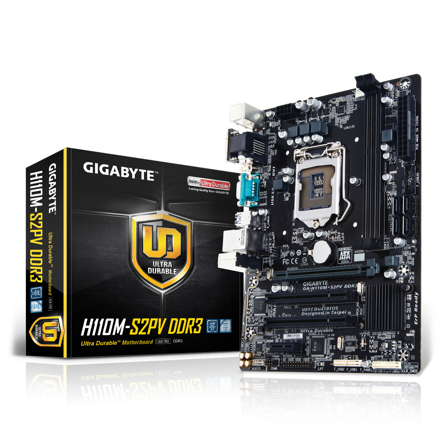 Gigabyte H110MS2PV DDR3 Skylake Micro ATX Motherboard LN67917 GA