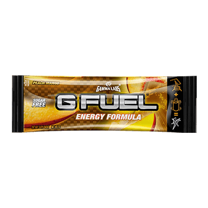 G Fuel Sugar Free Caffeinated Peach Mango Gaming Energy Drink Sachet