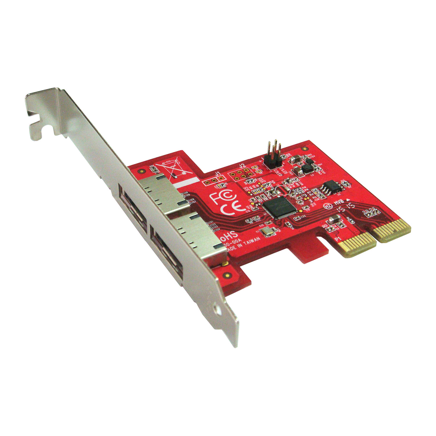 Port Multiplier with Dual SATA III PCIe Adapter Card from PE130
