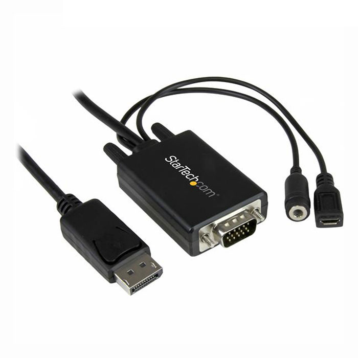 2m DP to VGA Adapter Cable with Audio M/M LN71243