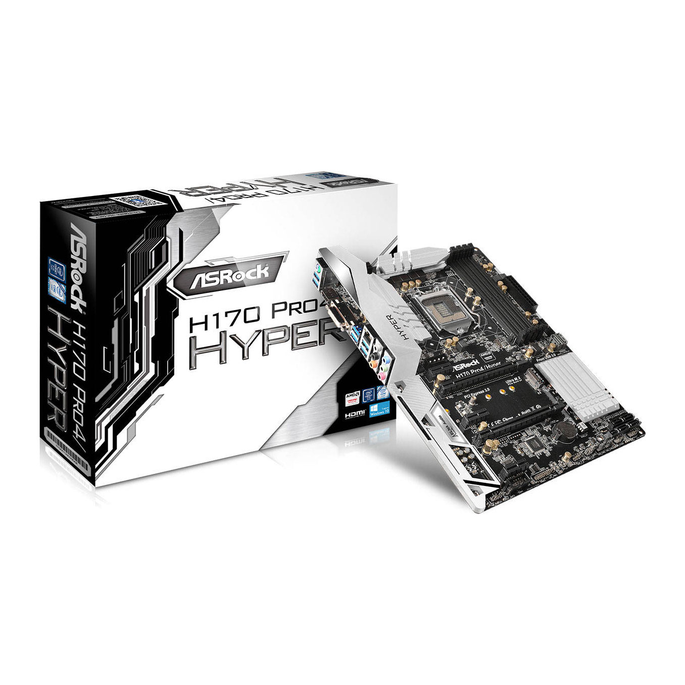 ASRock Intel H170 Pro4 Hyper Skylake ATX Motherboard LN71775 - H170 ...