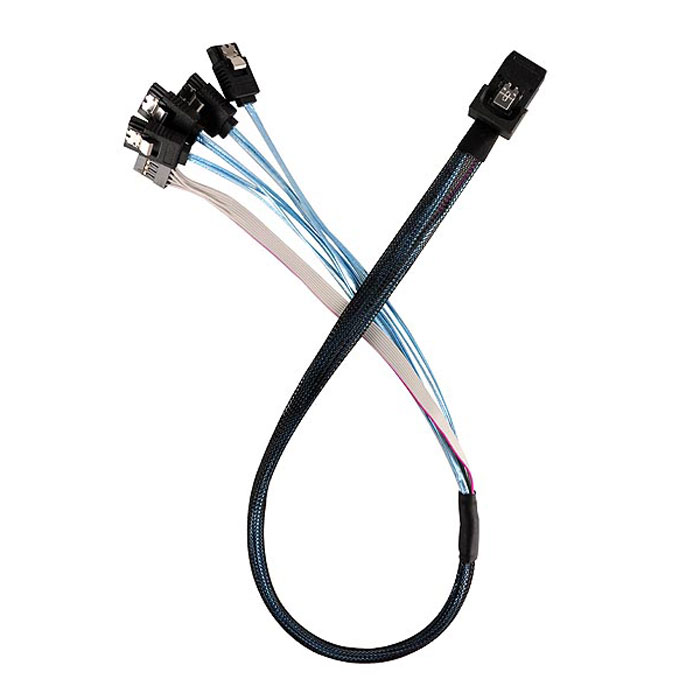 Silverstone 36 pin MiniSAS SFF8087 (Target) to SATA 7pin (HOST