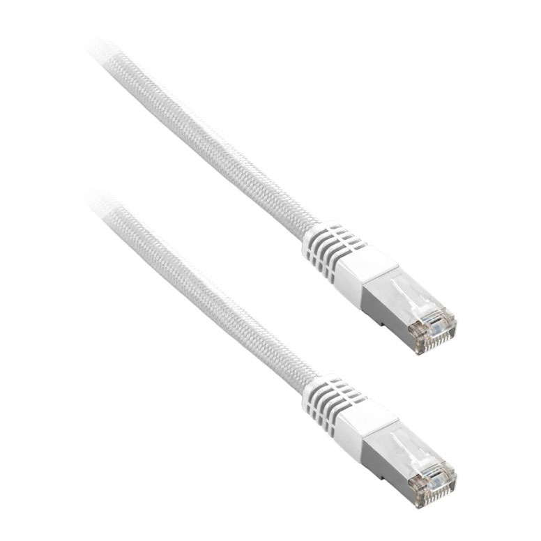 CableMod White ModFlex 2M Braided Cat6 Cable RJ45 LN74636