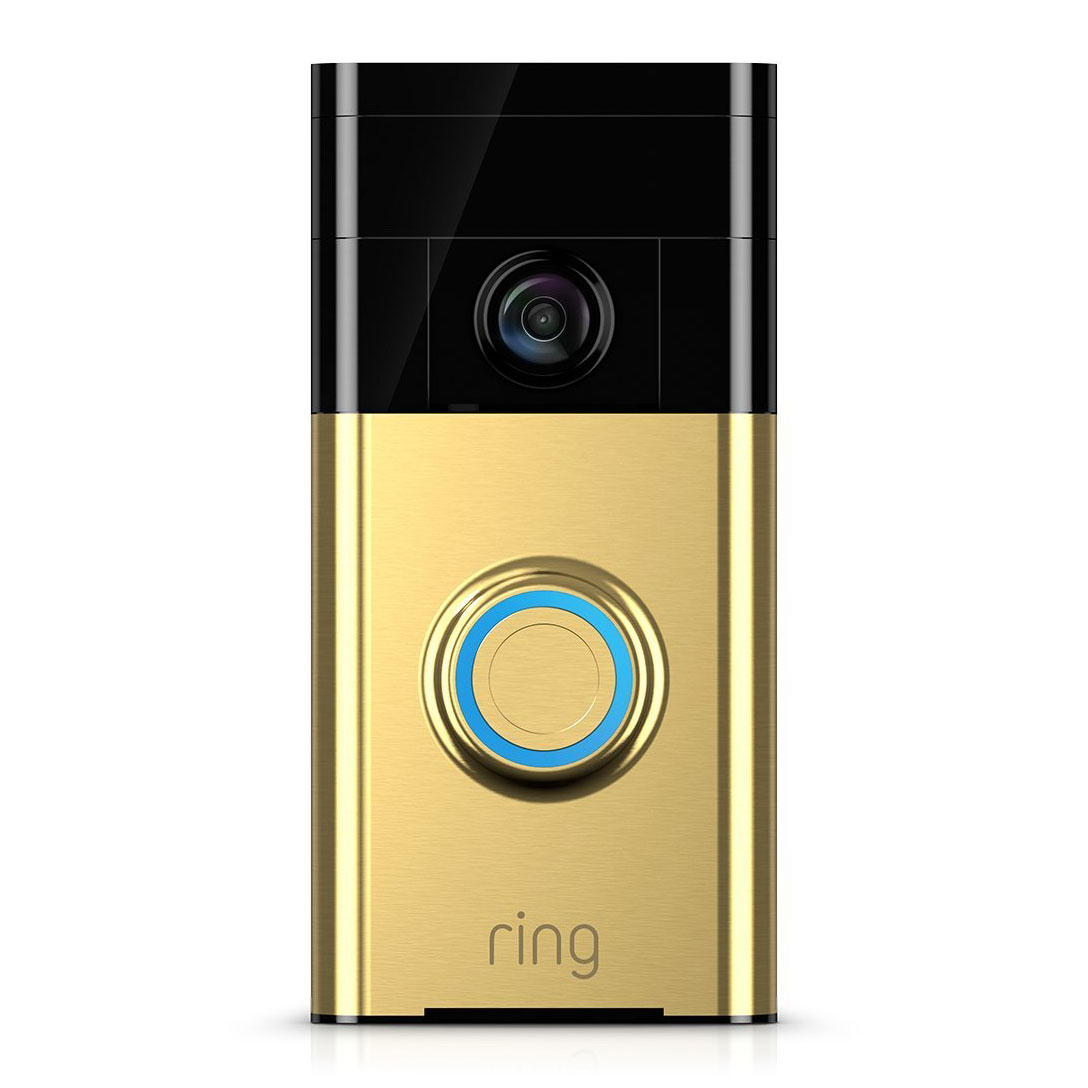 Ring Smart Polished Brass HD Video Home Doorbell LN85680 8VR1S5PEU0