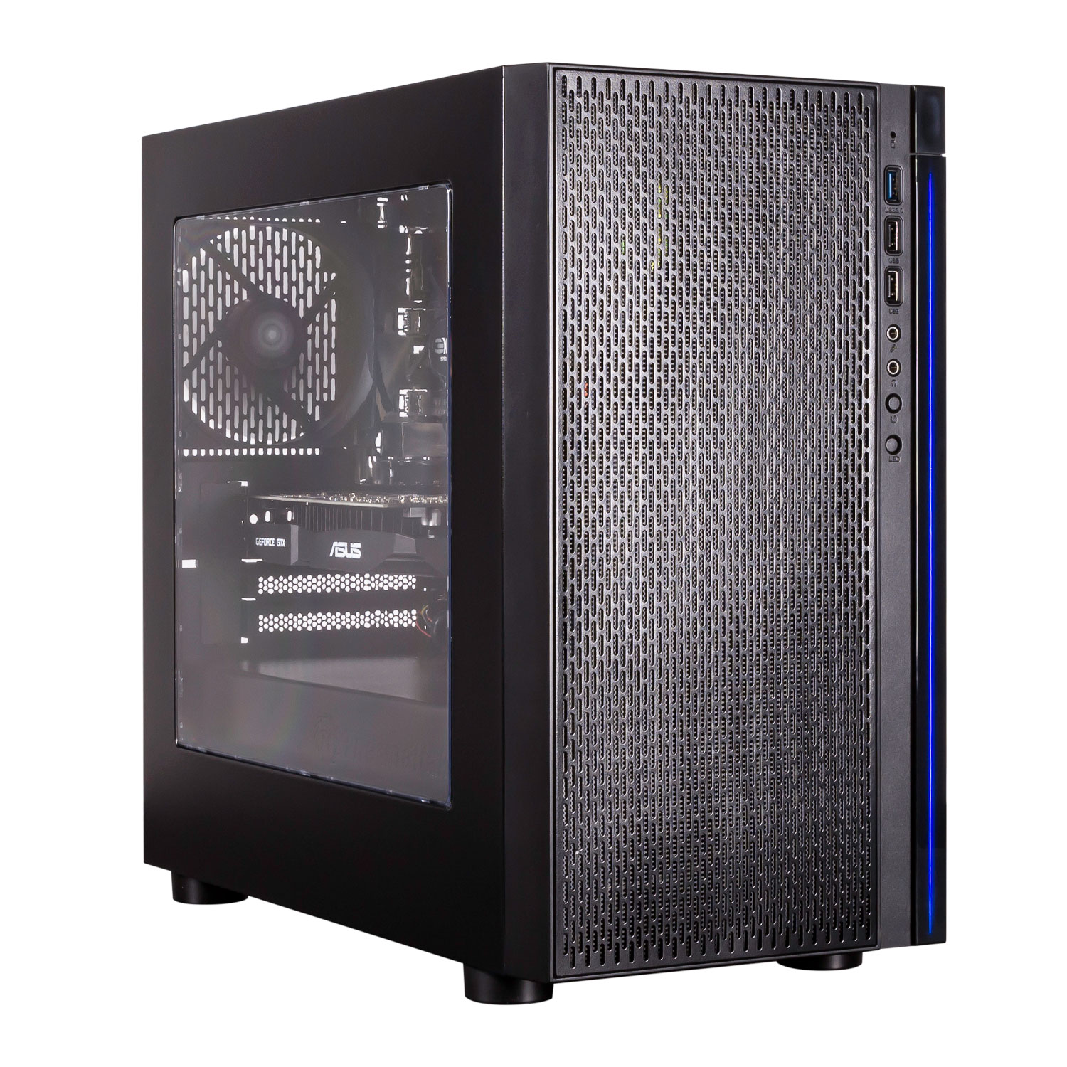 Gaming PC with Intel Quad Core CPU and NVIDIA GTX GPU with ASUS Cerebus Peripherals LN91825