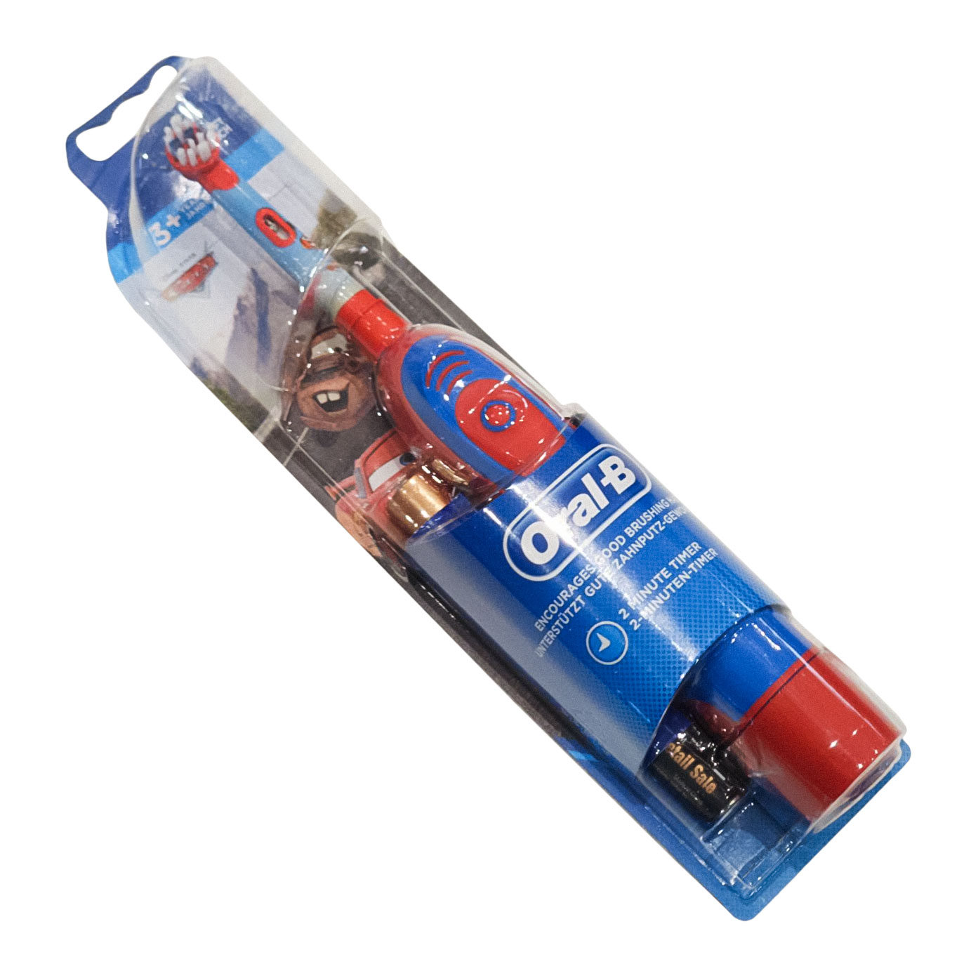 ORAL B Kids Disney's CARS Electric Toothbrush LN92575 DB4.510.K SCAN UK