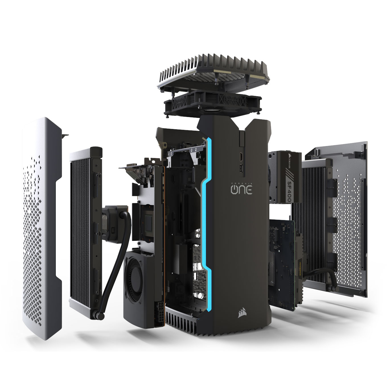 Refurbished Corsair ONE Pro Liquid Cooled Compact GTX 1080 VR Gaming PC LN95246 CS9000007