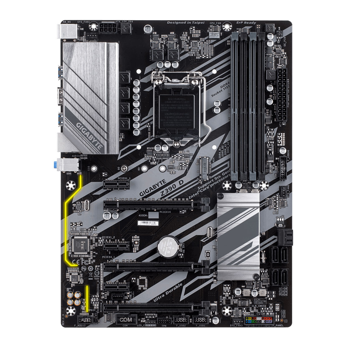 Gigabyte Intel Z390 D Intel 9th Gen ATX Motherboard LN105279 - Z390D ...