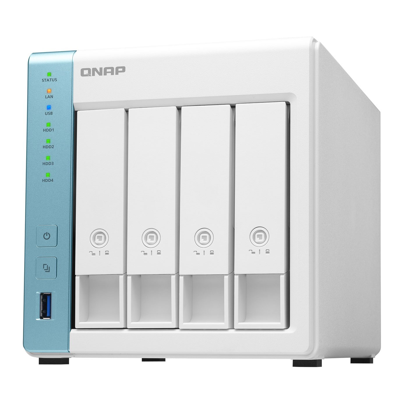 QNAP 4 Bay Home NAS Network Attached Storage Desktop Enclosure LN110542