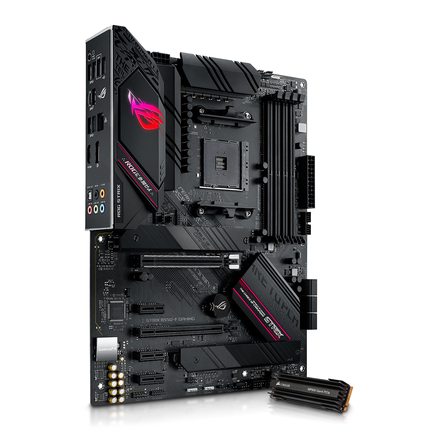 ASUS ROG STRIX B550-F Gaming ATX Motherboard & Corsair Force 1TB MP600 ...
