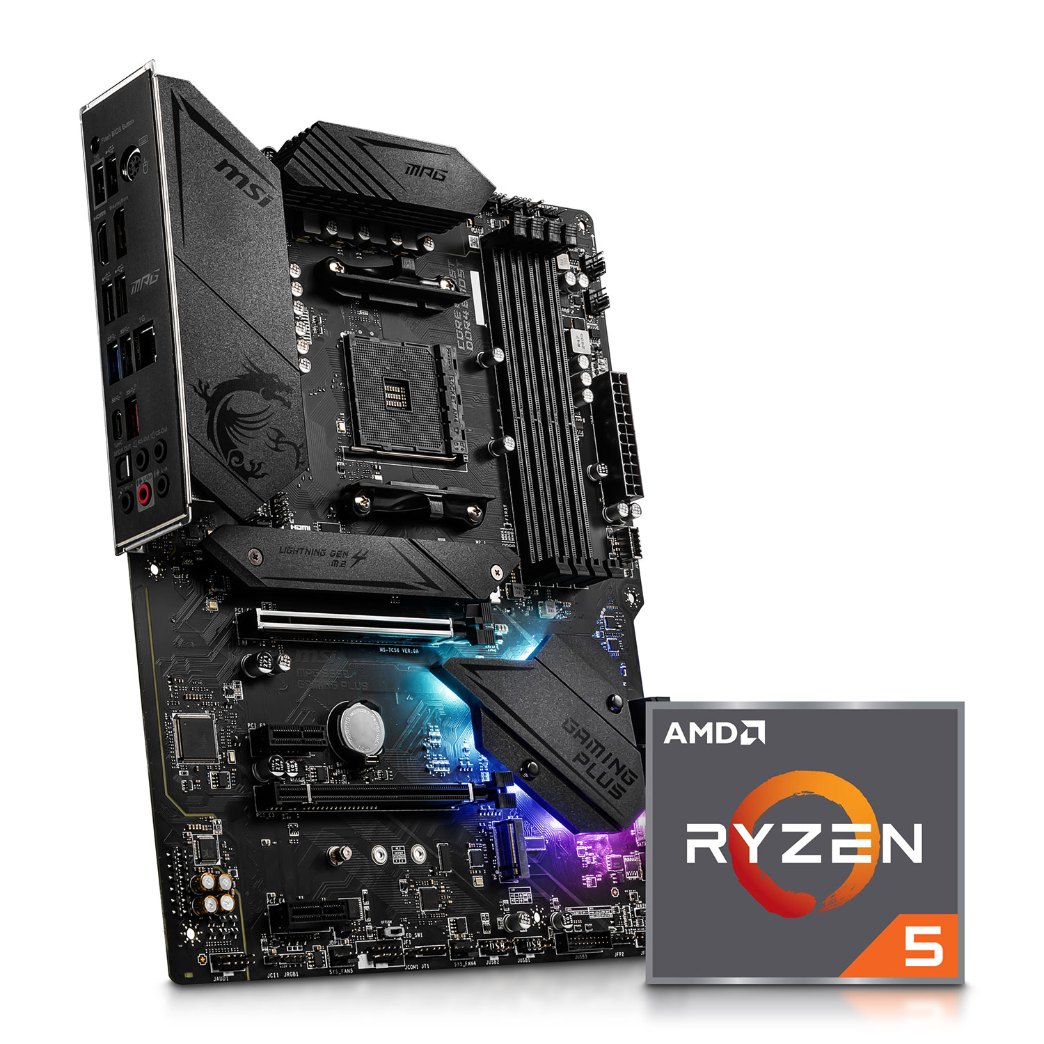 AMD Ryzen 5 5600X 6 Core CPU + MSI MPG B550 GAMING PLUS PCIe 4