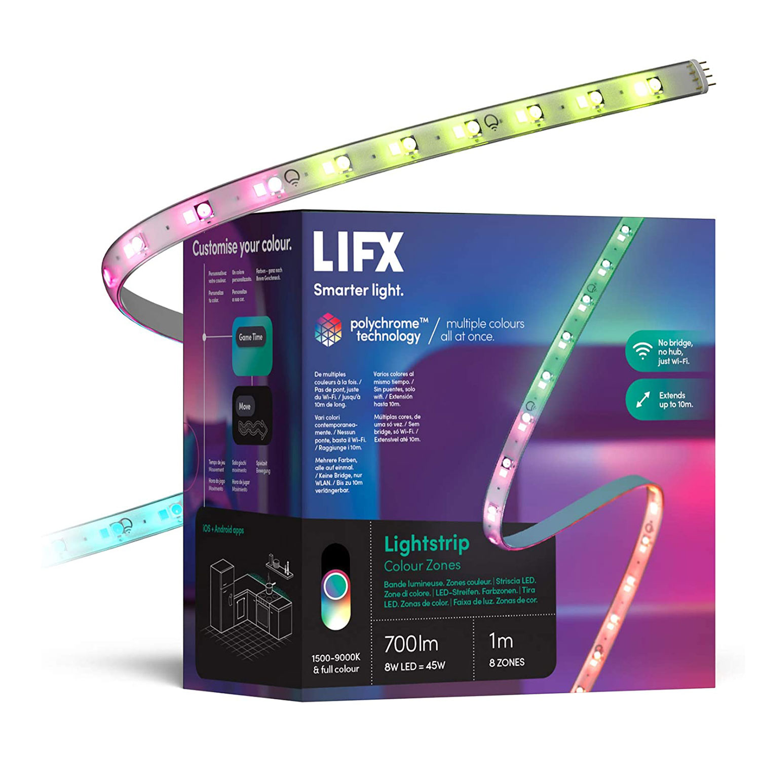 LIFX Lightstrip 1m WiFi Smart LED Light Strip LN117457 LZ3TV1MEU
