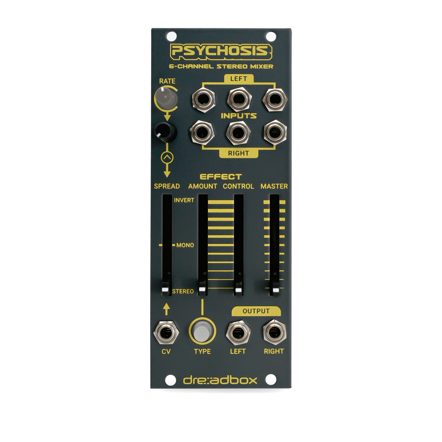 Dreadbox Psychosis Eurorack Stereo Mixer Module LN145219 PSYCHOSIS