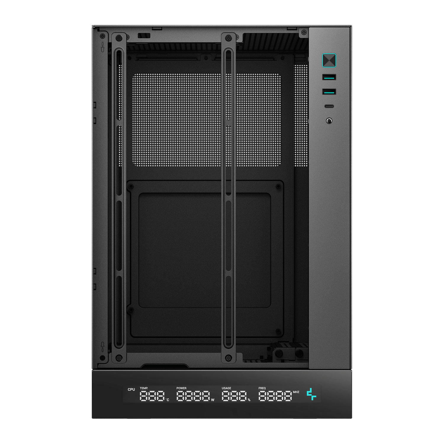 DeepCool CH170 Digital Black SFF MiniITX PC Gaming Case LN152113 - R ...