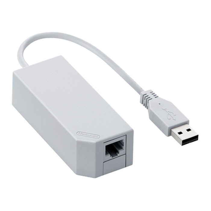 Official Wii & Wii U LAN Adaptor by Nintendo LN21920 NIN439 SCAN UK