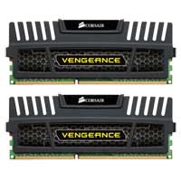 Corsair Memory Vengeance Black 8GB DDR3 1600 MHz CAS 9 XMP Dual Channel Desktop