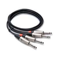 3m Hosa PRO Dual Cable 1/4" Mono Jack - SAME