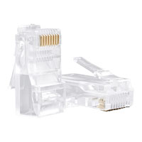 50PCS UTP Male RJ45 Connectors / Crimp Plugs (CAT5/6) Ready