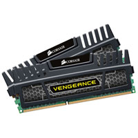 Corsair Memory Vengeance Jet Black 16GB DDR3 PC3-12800 (1600) CAS9-9-9-24 XMP Dual Channel Desktop