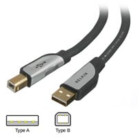 Belkin CU1000vdu06-G USB2 A to B Cable 1.8m Premium Series for printers/hubs