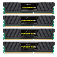 Corsair Memory Vengeance Jet Black Low Profile 32GB DDR3 1600MHz CAS 10 XMP Dual Channel Desktop