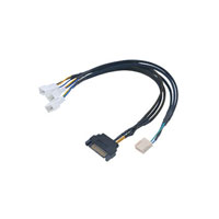 AK-CBFA06-30 PWM fan splitter cable for 3 fans from 1 PWM port powered by SATA