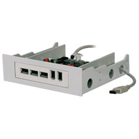 Scan Combo 4xUSB2 & x3 Firewire 1394a Internal HUB 3.5" and 5.25" Slot