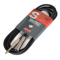 3M Stagg Stereo Jack(M) to Jack(F) 6.mm Extender Cable