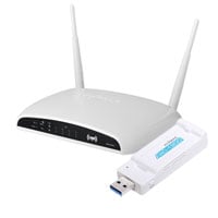 Edimax AC1200 Wireless Concurrent Dual-Band Gigabit Router + AC1200 Wireless Dual-Band USB Adapter