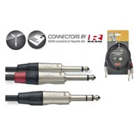 1M Stagg  Stereo Jack(M) to 2xMono Jack(M)