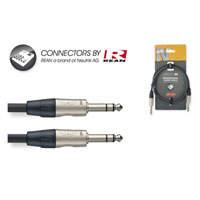 6M StaggStereo Audio cable 6.3mm Jack to 6.3mm Jack