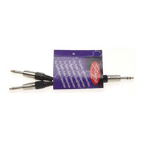 10cm Stagg Stereo 6.3mm Jack - 2 x Mono 6.3mm Jack Y Cable