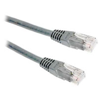Xclio CAT6A 1M Snagless Moulded Gigabit Ethernet Cable RJ45 Grey