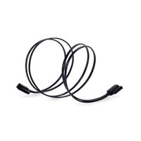 Silverstone 30cm SATA 3 Data Cable - Black