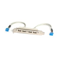 StarTech 4 Port USB A Female Slot Plate Adapter