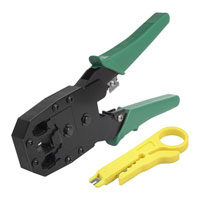 Xclio RJ45/RJ11 Dual Network Lan Cable Crimping Tool with Cable Stripper and Cutter CAT5/6/7
