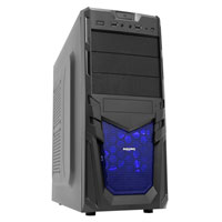 CiT Venom Mesh Mid Tower Gaming Case with Black Interior & 120mm Blue LED Fan