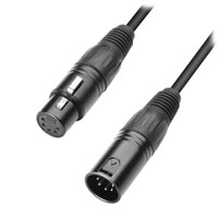4 St 1 m cables del micrófono simétrico Adam Hall 3-Star rojo XLR DMX cables del micrófono 
