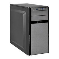 Silverstone PS11B-Q Precision Quiet Black Mid Tower Chassis, with USB 3.0, Foam Padded Side Panels, & 120mm Fan