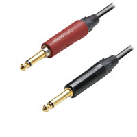 3m Adam Hall Neutrik Audio/Instrument Cable 6.35mm Male Mono Jack to 6.35mm Male Mono Jack